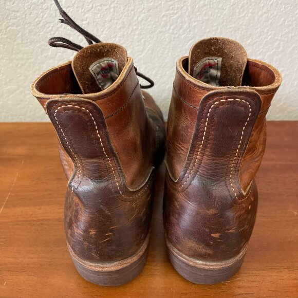Red Wing Shoes 8085 Mens Brown Iron Ranger Casual Lace Up Ankle Boots Size 7D - Picture 4 of 12